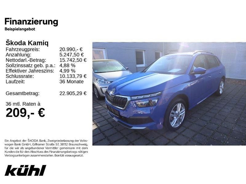 Gebraucht Skoda Kamiq Tour 110 PS (80 kW) 2023 Energyblau SUV
