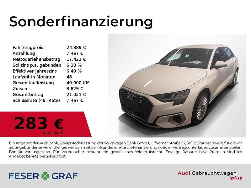 Ibisweiß Gebraucht 2022 Audi A3 e-tron Kleinwagen | 24.889 € (Fairer Preis) - Bild 1/2