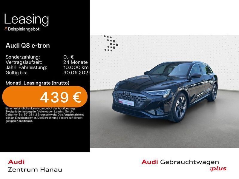 Mythosschwarz metallic Gebraucht 2024 Audi Q8 e-tron Advanced SUV | 63.349 € (Etwas zu teuer) - Bild 1/4
