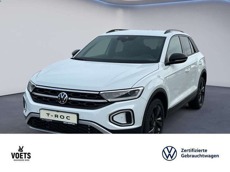 Pure white Gebraucht 2025 VW T-Roc Style SUV | 37.888 € (Teuer) - Bild 1/4