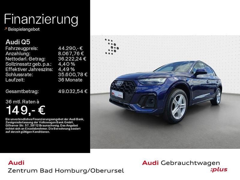 Blau Gebraucht 2024 Audi Q5 S-Line SUV | 44.290 € (Guter Preis) - Bild 1/4