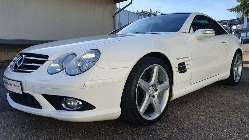 Gebraucht Mercedes SL55 AMG AMG 517 PS (380 kW) 2007 Alabasterweiß Cabrio