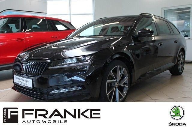 Schwarz Gebraucht 2022 Skoda Superb SportLine Kombi | 31.790 € (Guter Preis) - Bild 1/4
