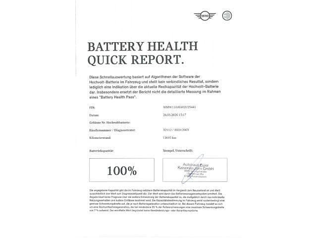 Gebraucht Mini Cooper SE 135 kW (184 PS) 2023 Midnight black metallic Kleinwagen