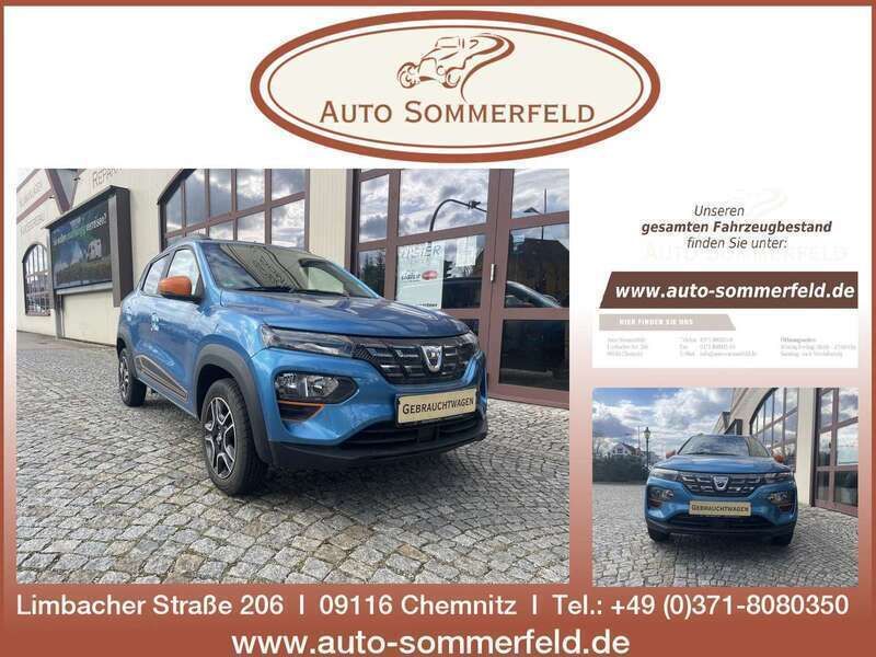 Blau (metallic) Gebraucht 2022 Dacia Spring Comfort Plus Kleinwagen | 17.000 € - Bild 1/4