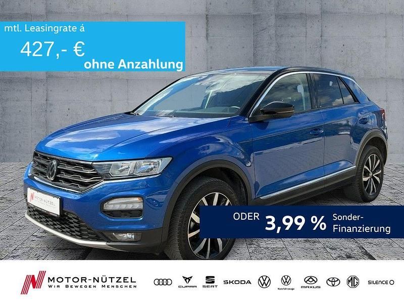 Blau Gebraucht 2020 VW T-Roc Style SUV | 20.590 € (Guter Preis) - Bild 1/4