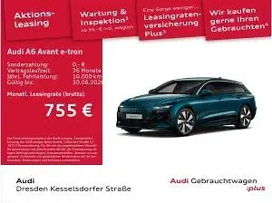 Gebraucht Audi A6 e-tron 269 kW (367 PS) 2026 Blau (malpeloblau metallic) Kombi