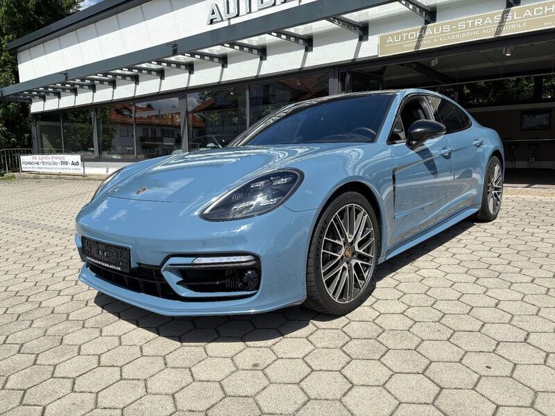 Blau Gebraucht 2022 Porsche Panamera Turbo S Limousine | 133.900 € (Teuer) - Bild 1/4