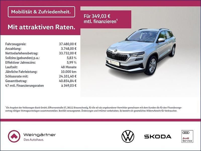 Silber Gebraucht 2024 Skoda Karoq Drive SUV | 37.480 € (Fairer Preis) - Bild 1/4
