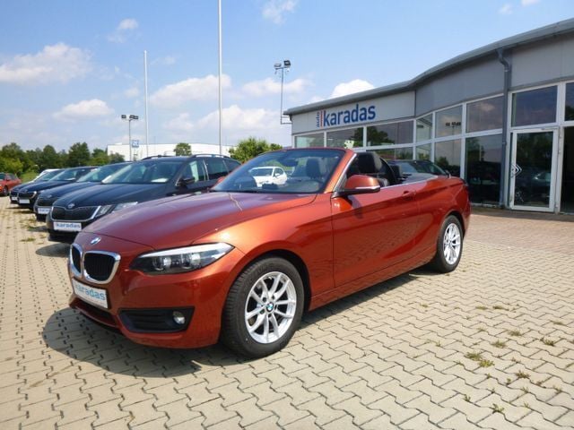 Sunset orange metallic Gebraucht 2019 BMW 218 Sport Line Cabrio | 21.700 € (Fairer Preis) - Bild 1/4