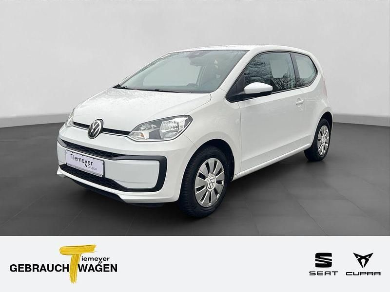 Weiß Gebraucht 2021 VW up! move up! Kleinwagen | 8.380 € (Fairer Preis) - Bild 1/4