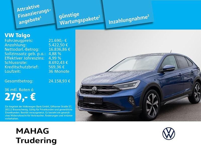 Blau Gebraucht 2022 VW Taigo IQ Drive SUV | 21.690 € (Fairer Preis) - Bild 1/2