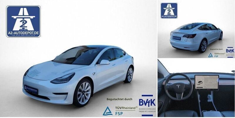 Weiß Gebraucht 2020 Tesla Model 3 Long Range Limousine | 23.950 € (Guter Preis) - Bild 1/4