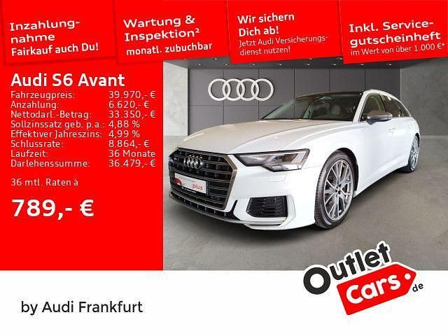 Gletscherweiß metallic Gebraucht 2019 Audi S6 Sport Kombi | 42.650 € (Superpreis) - Bild 1/2