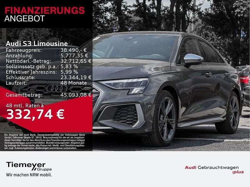 Grau Gebraucht 2024 Audi S3 Business Limousine | 38.490 € (Superpreis) - Bild 1/4