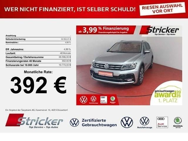 Pyritsilber metallic Gebraucht 2020 VW Tiguan Allspace R-line SUV | 32.949 € (Guter Preis) - Bild 1/4