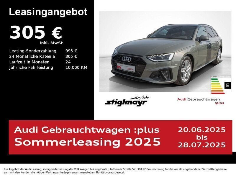 Chronosgrau metallic Gebraucht 2024 Audi A4 S-Line Kombi | 41.490 € (Teuer) - Bild 1/4