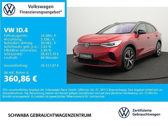 Kings red metallic schwarz Gebraucht 2023 VW ID.4 GTX SUV | 33.380 € (Fairer Preis) - Bild 1/4