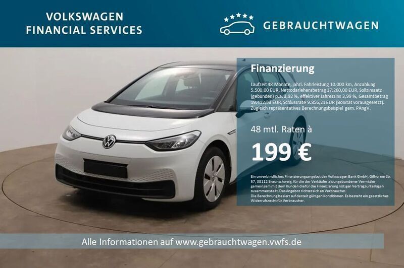 Weiß Gebraucht 2022 VW ID.3 Kleinwagen | 22.760 € (Guter Preis) - Bild 1/4