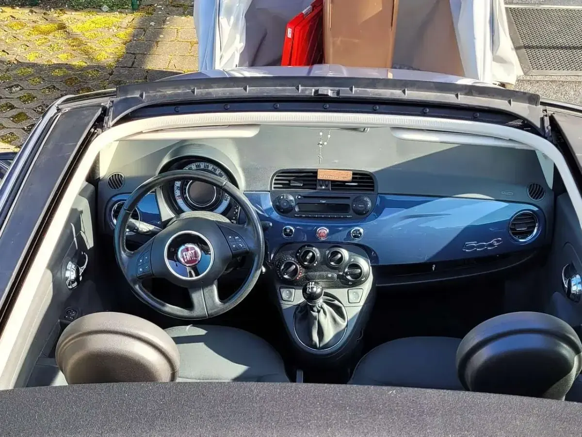 Używany Fiat 500C Lounge 69 KM (50 kW) 2013 Niebieski Kabriolet