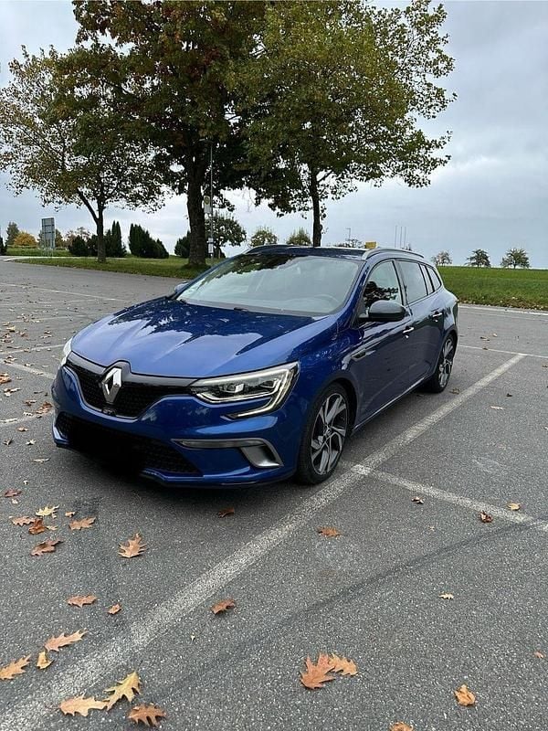 Blau Gebraucht 2016 Renault Mégane GrandTour GT Kombi | 14.800 € - Bild 1/4