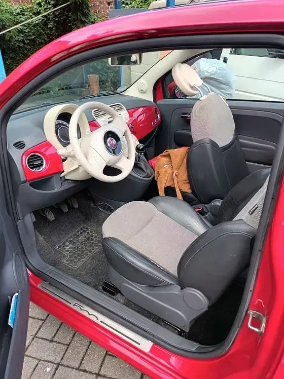 Używany Fiat 500C Pop 69 KM (50 kW) 2011 Czerwony Kabriolet