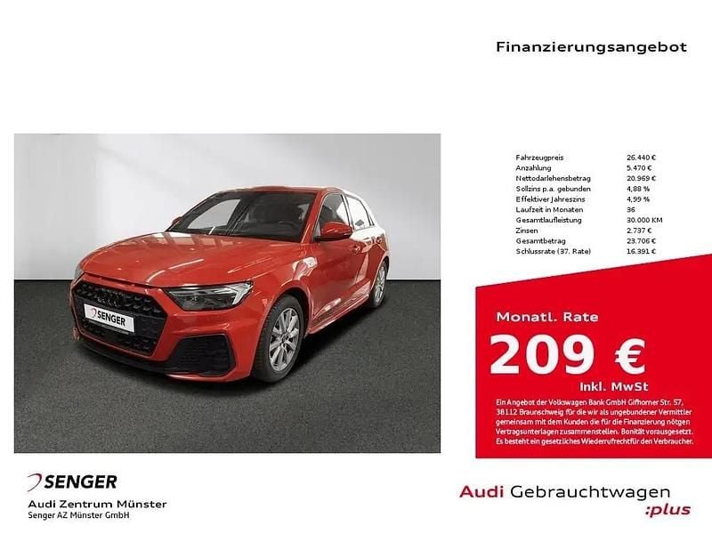 Rot Gebraucht 2023 Audi A1 Sportback S-Line Kleinwagen | 26.440 € (Guter Preis) - Bild 1/1