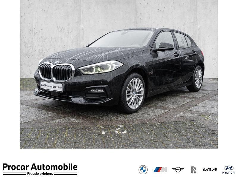 Schwarz Gebraucht 2021 BMW 118 Sport Line Kleinwagen | 19.890 € (Guter Preis) - Bild 1/4