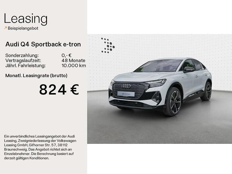 Gletscherweiß metallic Gebraucht 2025 Audi Q4 Sportback e-tron S-Line SUV | 69.280 € - Bild 1/4
