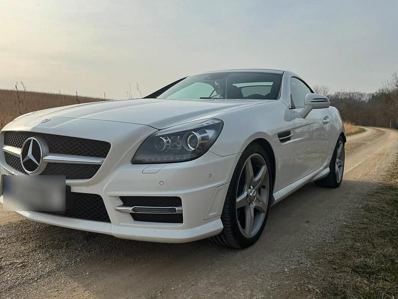 Gebraucht Mercedes SLK200 184 PS (135 kW) 2014 Weiß Cabrio