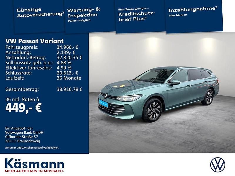 Gebraucht VW Passat Business 150 PS (110 kW) 2025 Grün Kombi