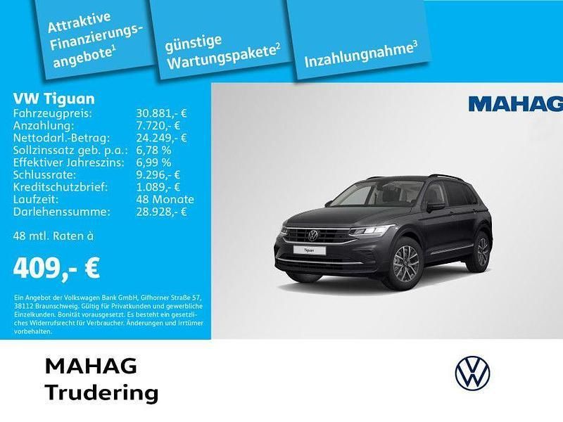 Grau Gebraucht 2023 VW Tiguan Life SUV | 30.881 € (Fairer Preis) - Bild 1/2