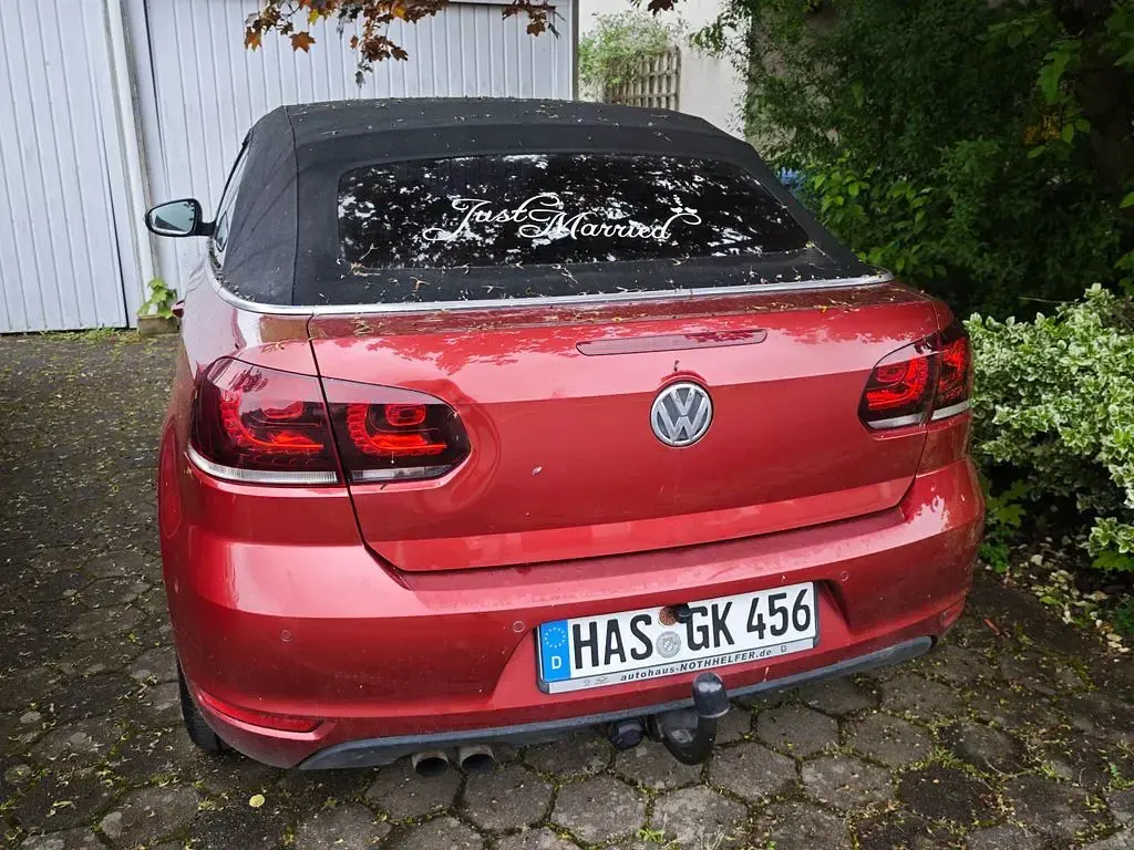 Brugt VW Golf Cabriolet 140 HK (102 kW) 2013 Rød Cabriolet