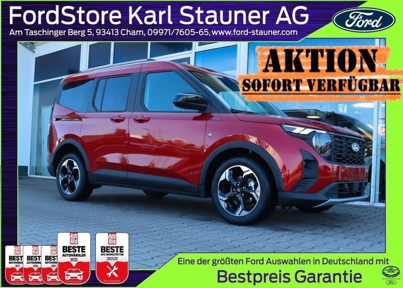 Red metallic Neu 2025 Ford Tourneo Courier Active Van / Kleinbus | 23.780 € (Guter Preis) - Bild 1/4