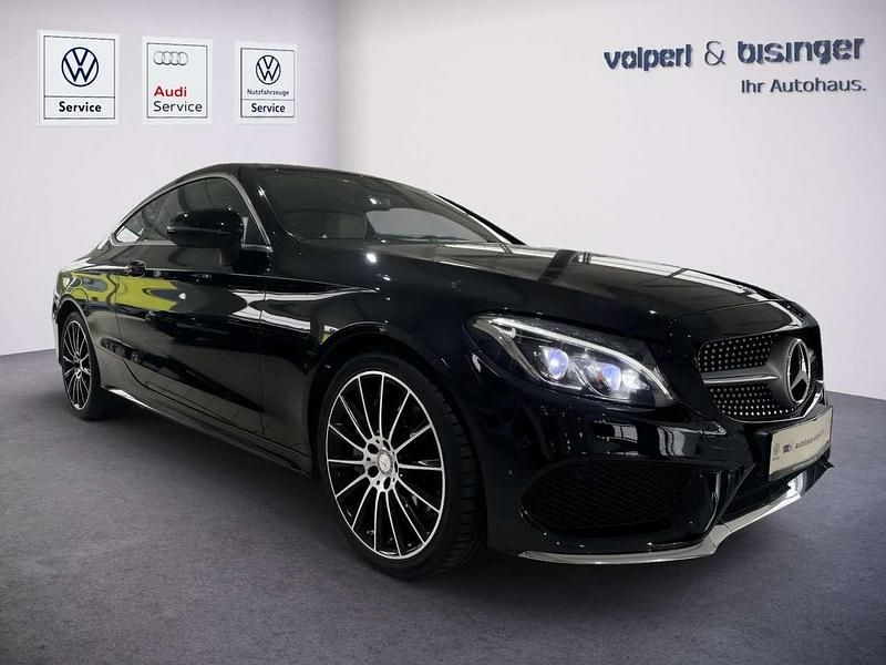 Gebraucht Mercedes C250 AMG line 211 PS (155 kW) 2016 Obsidianschwarz metallic Coupé
