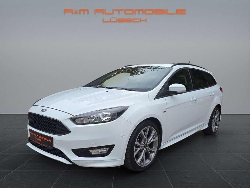 Weiß Gebraucht 2018 Ford Focus ST-Line Kombi | 12.999 € (Guter Preis) - Bild 1/4