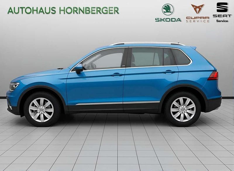 Gebraucht VW Tiguan Sound 150 PS (110 kW) 2017 Caribbean blue metallic SUV
