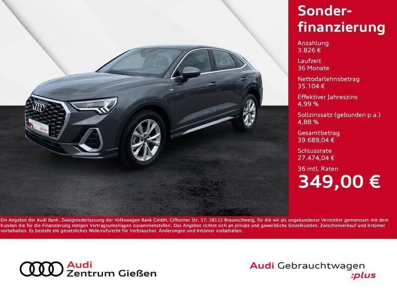 Daytonagrau perleffekt Gebraucht 2024 Audi Q3 Sportback S-Line SUV | 38.930 € (Superpreis) - Bild 1/4