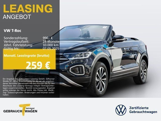Schwarz Gebraucht 2023 VW T-Roc Cabriolet Style Cabrio | 29.610 € (Fairer Preis) - Bild 1/1
