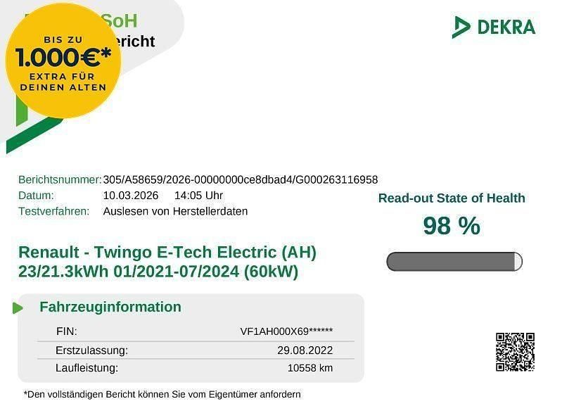 Gebraucht Renault Twingo Zen 60 kW (82 PS) 2022 Weiß Kleinwagen