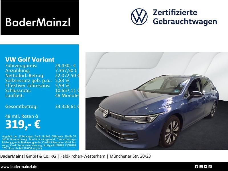 Blau Gebraucht 2025 VW Golf VIII Goal Kombi | 29.430 € (Guter Preis) - Bild 1/3