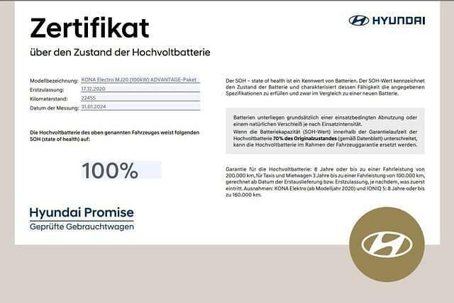 Gebraucht Hyundai Kona Advantage 100 kW (136 PS) 2020 Dark knight/grau SUV