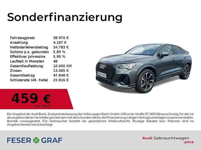 Daytonagrau perleffekt Gebraucht 2024 Audi Q3 Sportback Ambiente SUV | 38.970 € (Fairer Preis) - Bild 1/4