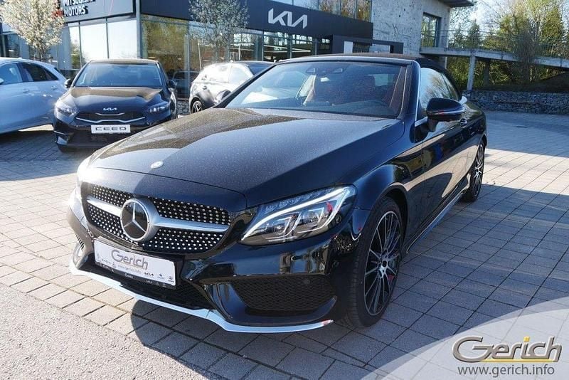 Gebraucht Mercedes C250 AMG 211 PS (155 kW) 2017 Obsidianschwarz metallic (metallic) Cabrio
