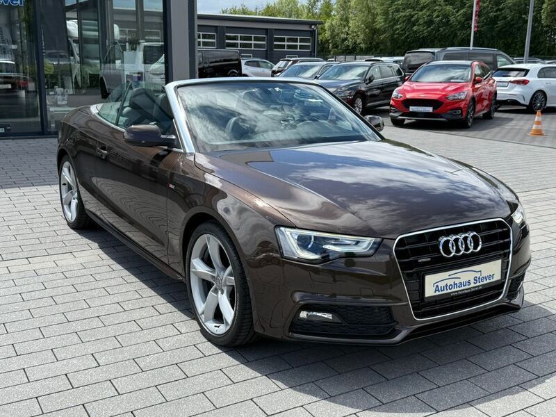 Braun Gebraucht 2014 Audi A5 Cabriolet S-Line Cabrio | 19.700 € (Fairer Preis) - Bild 1/4