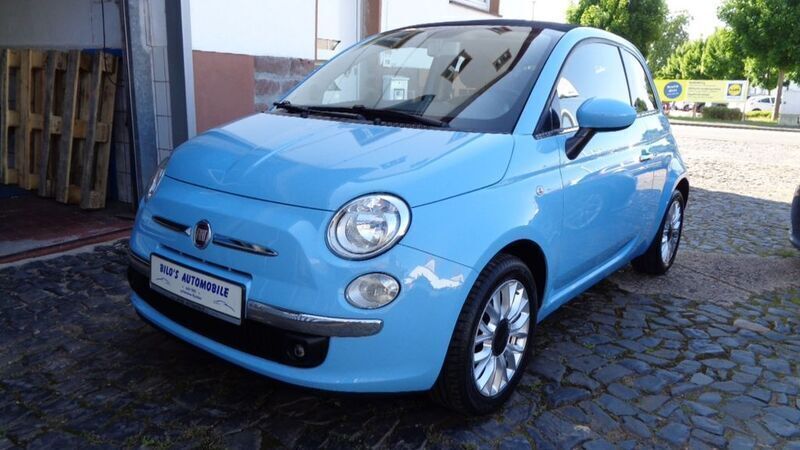 Blau Gebraucht 2015 Fiat 500 Lounge Cabrio | 8.950 € (Fairer Preis) - Bild 1/4
