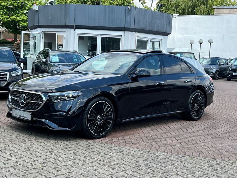 Obsidianschwarz metallic Neu 2024 Mercedes E200 AMG Line Premium Limousine | 79.890 € (Teuer) - Bild 1/4