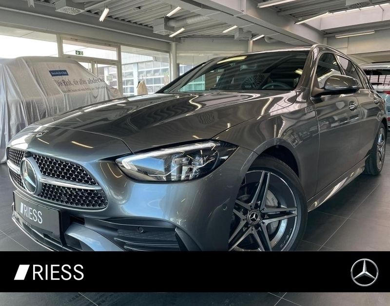 Metalliclack selenitgrau Gebraucht 2025 Mercedes C180 AMG Kombi | 46.888 € - Bild 1/4