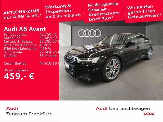 Brillantschwarz Gebraucht 2022 Audi A6 Sport Kombi | 42.750 € (Fairer Preis) - Bild 1/3