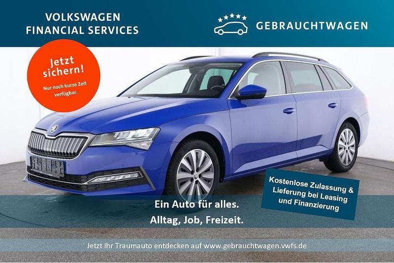 Energyblau Gebraucht 2023 Skoda Superb Ambition Kombi | 25.419 € (Superpreis) - Bild 1/4